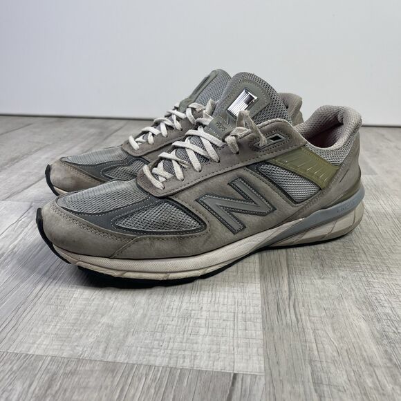 New Balance 990v5 Grey Silver Men’s Size 12 Made in USA Running Walking Dad C - Picture 1 of 11